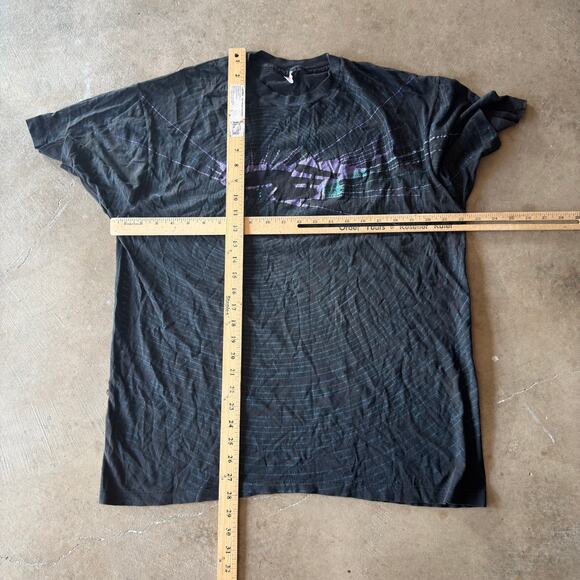 VINTAGE 80S 90S STAR TREK PROMO AOP T-SHIRT FADED GRAPHIC SINGLE STITCH MENS XL - Picture 6 of 6